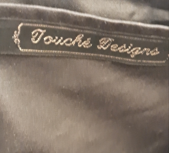 Touche Designs Black Ostrich Feather & Faux Fur Bag - Picture 6 of 7